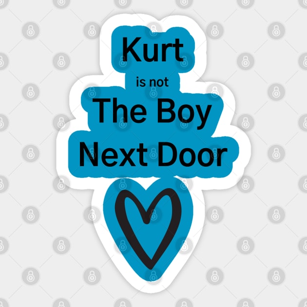 Glee/Kurt/Boy Next Door Sticker by Said with wit